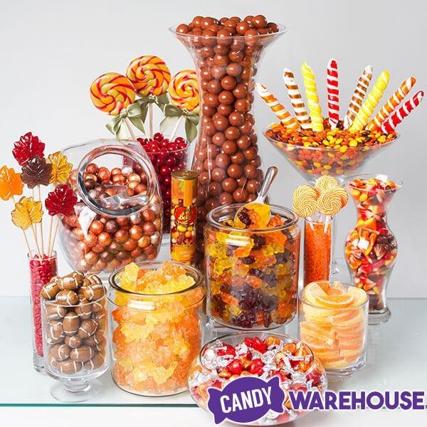 Squiggly Pops Petite Swirl Lollipops - Orange: 24-Piece Jar - Candy Warehouse