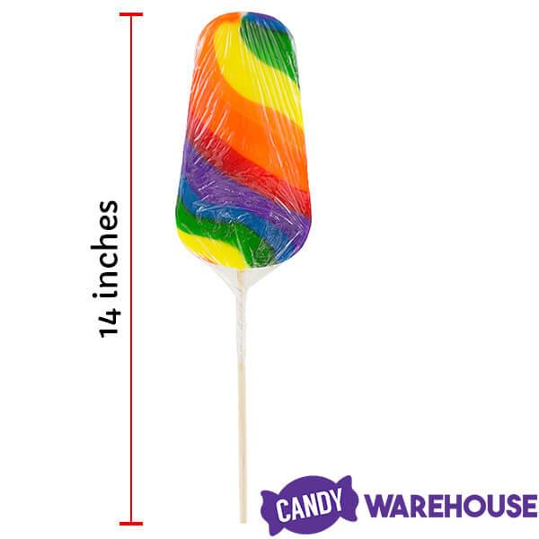 Squire Boone Giant Wavy Swirl Paddle Pops: 12-Piece Box - Candy Warehouse