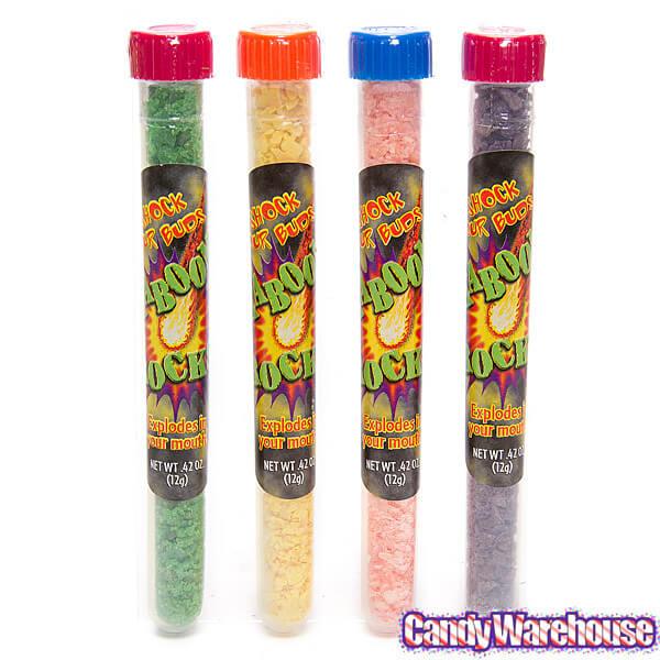 Squire Boone Kaboom Rocks Candy Test Tubes: 24-Piece Box - Candy Warehouse