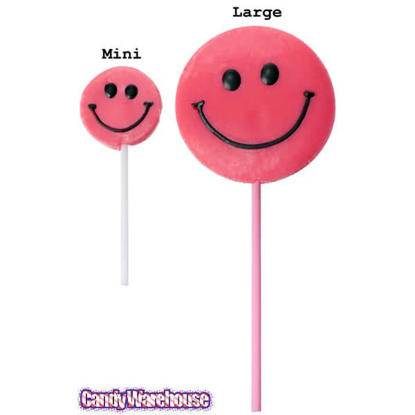 Squire Boone Large Smiley Face Lollipops: 24-Piece Box - Candy Warehouse