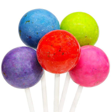 Squire Boone Slobber Jawbbers Jawbreaker Pops with Gum Center: 12-Piece Display - Candy Warehouse