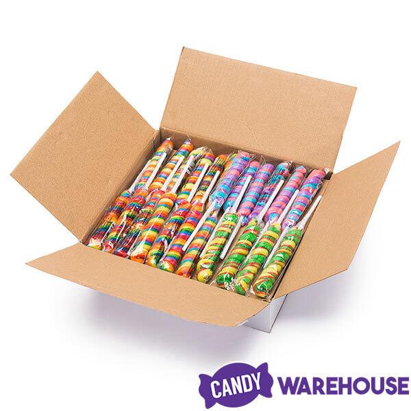 Squire Boone Teeny Twirl Twister Lollipops: 48-Piece Box - Candy Warehouse