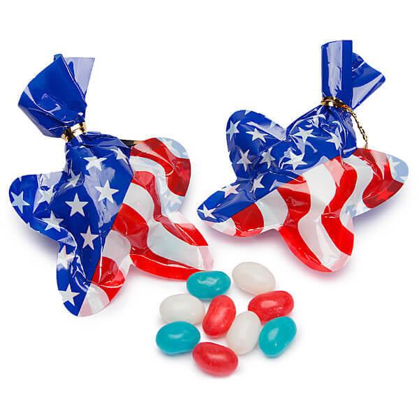 Star Shaped Cellophane Bags with Jelly Beans: 24-Piece Bag - Candy Warehouse