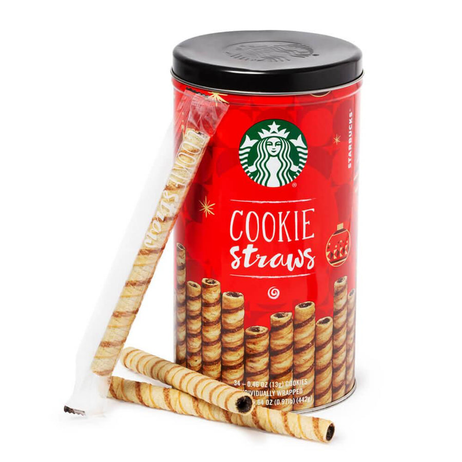 Starbucks Cookie Straws: 34-Piece Tin - Candy Warehouse