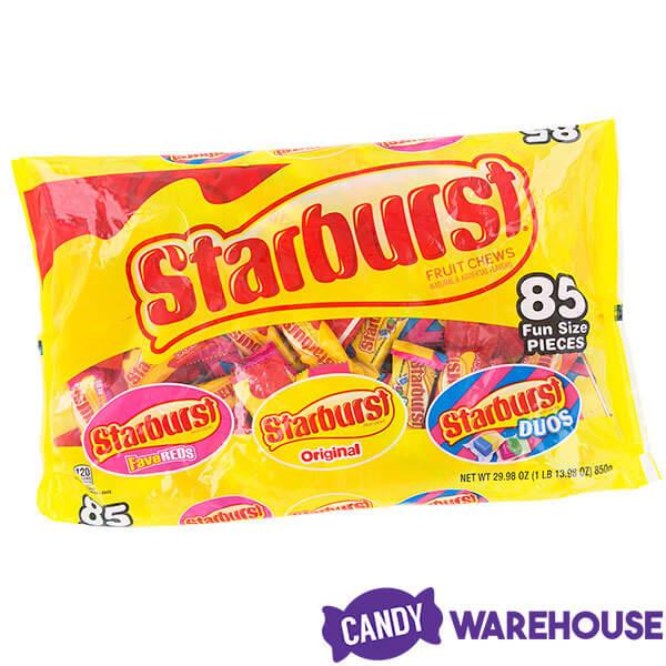 Starburst Fruit Chews Candy Fun Size Packs - Assorted: 85-Piece Bag - Candy Warehouse