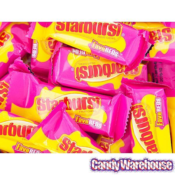 Starburst Fruit Chews Candy Fun Size Packs - FaveREDs: 30-Piece Bag - Candy Warehouse
