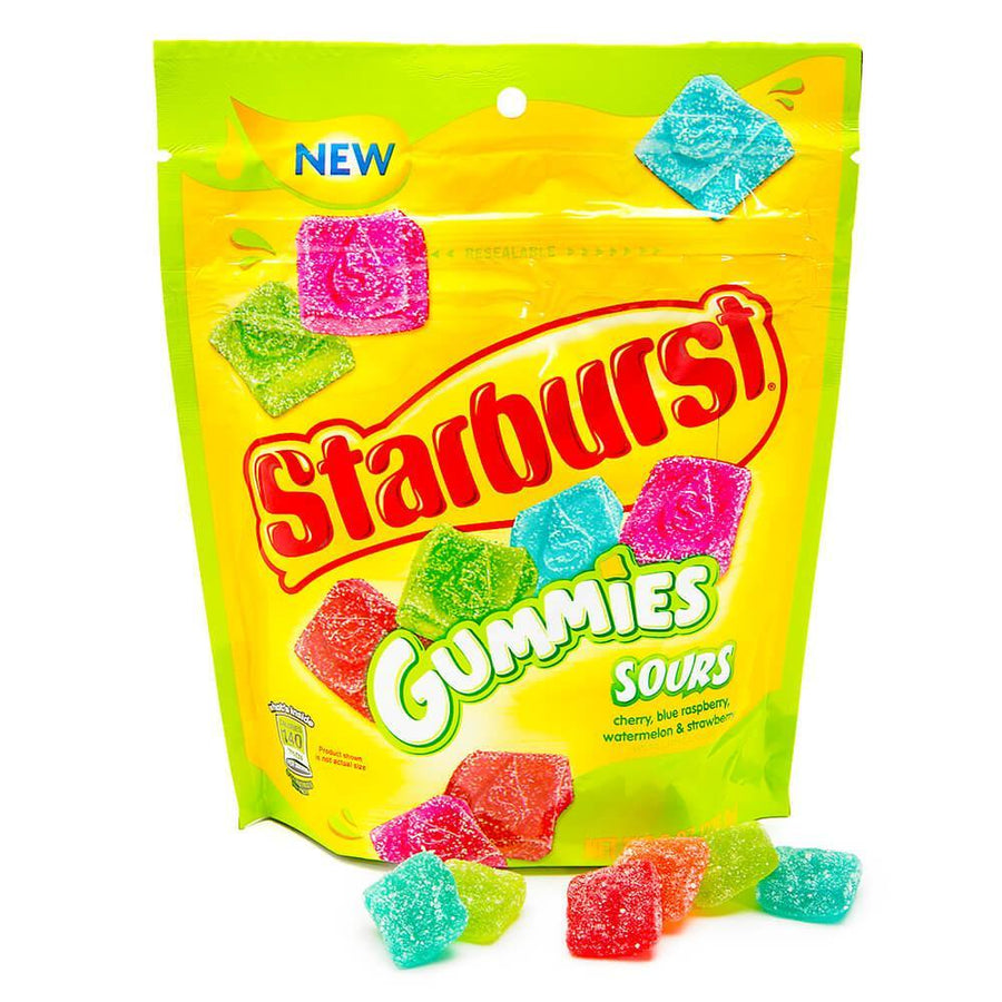 Starburst Gummies Candy - Sours: 8-Ounce Bag - Candy Warehouse