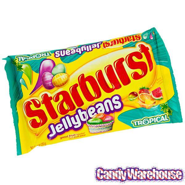 Starburst Jelly Beans - Tropical Flavors Assortment: 14-Ounce Bag - Candy Warehouse