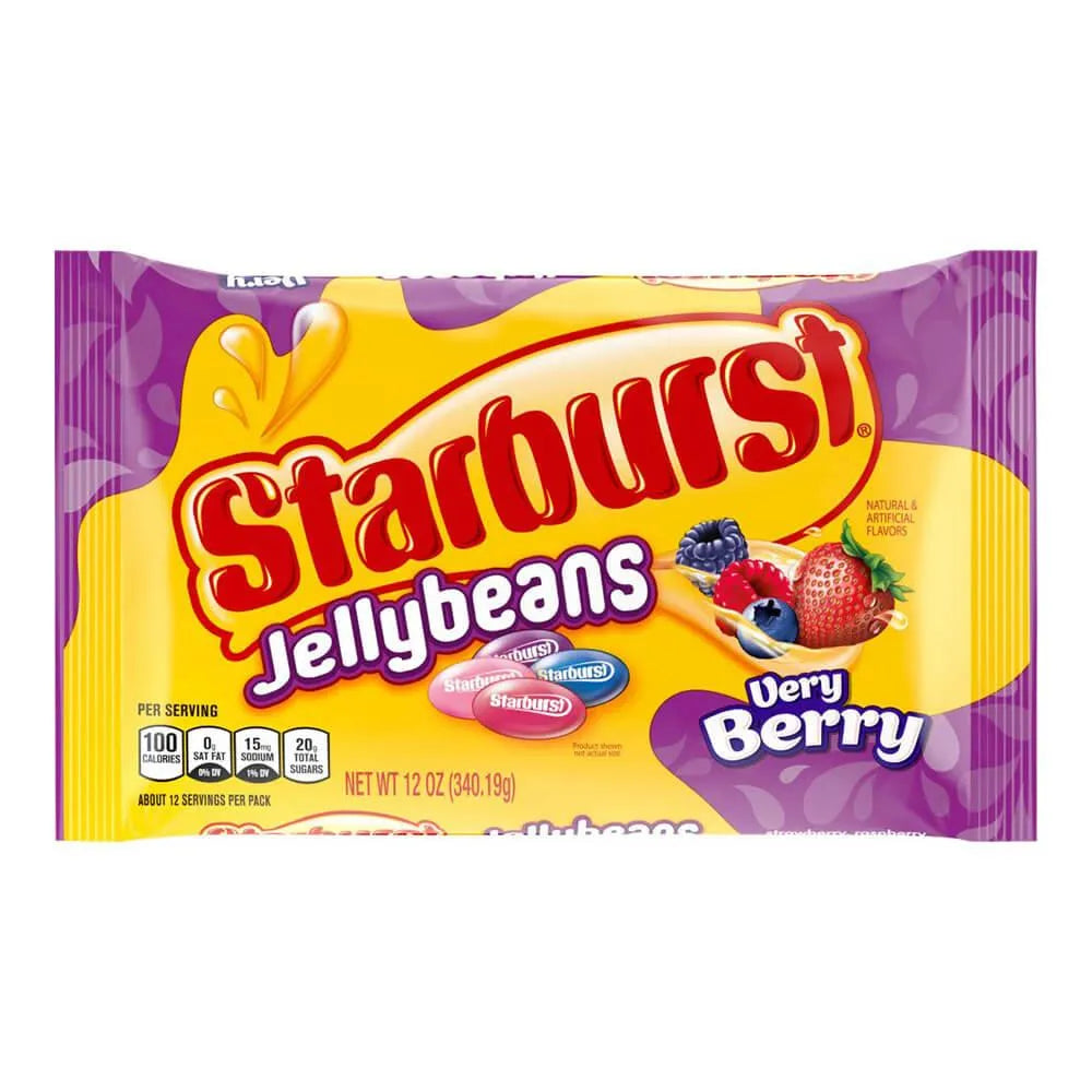 Starburst Jelly Beans Very Berry 12Ounce Bag Candy Warehouse