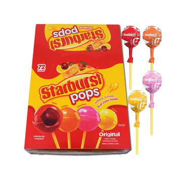 Starburst Lollipops: 72-Piece Box - Candy Warehouse