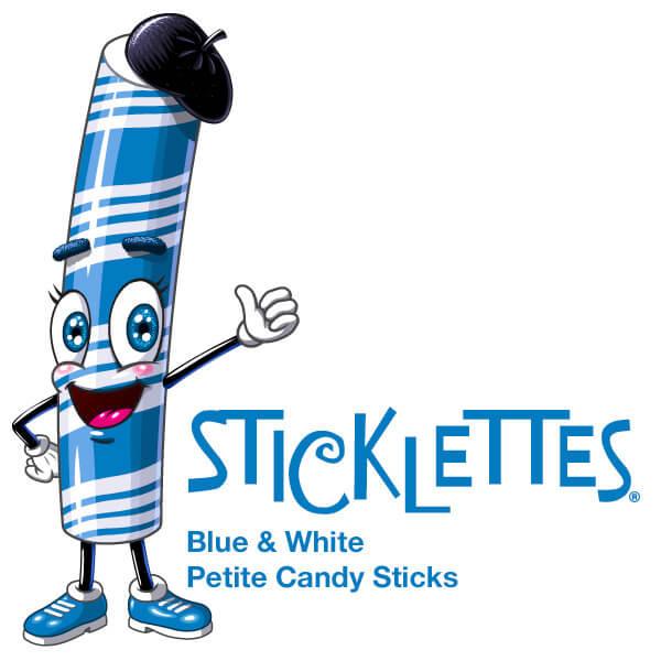 Sticklettes Petite Candy Sticks - Blue Raspberry: 150-Piece Tub - Candy Warehouse
