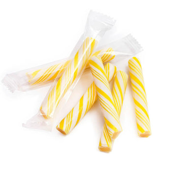 Sticklettes Petite Candy Sticks - Lemon: 150-Piece Tub - Candy Warehouse
