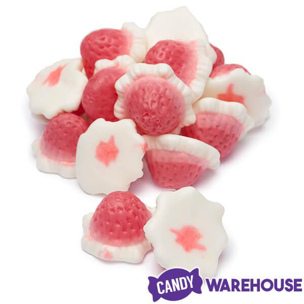 Strawberry & Cream Gummy Domes: 1KG Bag - Candy Warehouse