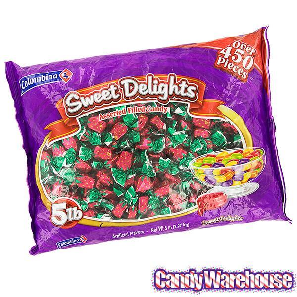 Strawberry Bon Bons Candy: 5LB Bag - Candy Warehouse