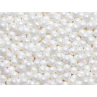 Sugar Candy Beads - Pearl White: 2LB Bag - Candy Warehouse