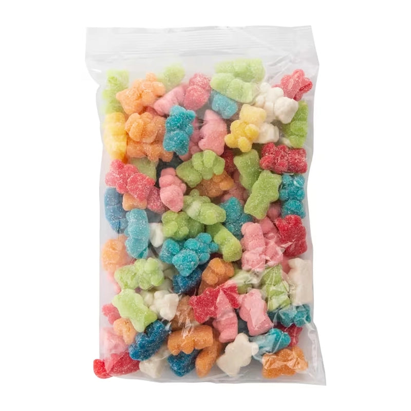 Sugar Coated Assorted Flavors Gummy Teddy Bear Candy: 1LB Bag