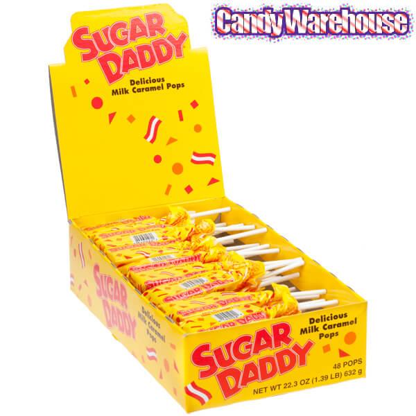 Sugar Daddy Caramel Pops: 48-Piece Box - Candy Warehouse
