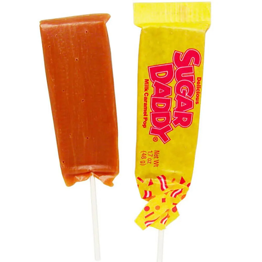 Daddy Candy Sugar Daddy Caramel Pops - Large: 24-Piece Box | Candy Warehouse