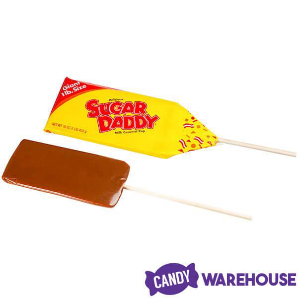 Sugar Daddy Giant 1-Pound Caramel Pop - Candy Warehouse