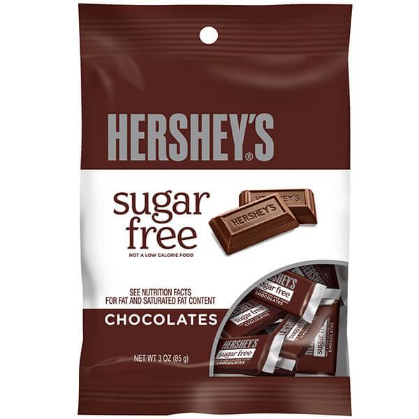 Sugar Free Hershey's Milk Chocolate Miniature Candy Bars: 120-Piece Box - Candy Warehouse