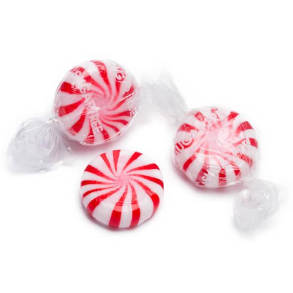 Sugar Free Peppermint Pinwheel Mints Candy: 5LB Bag - Candy Warehouse