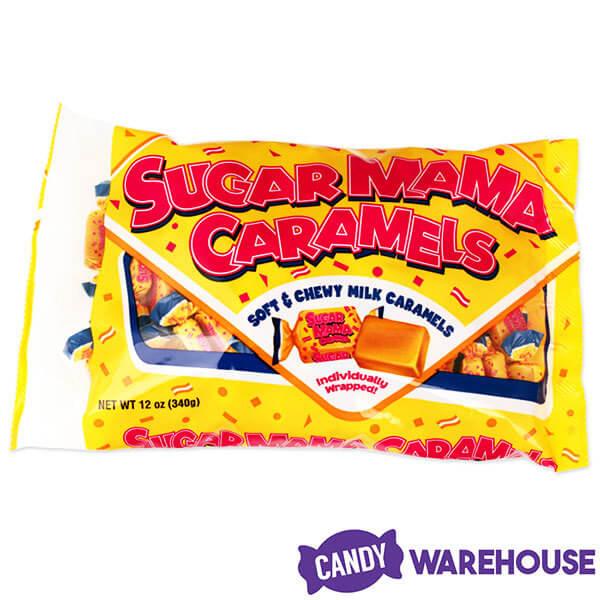 Sugar Mama Caramels Candy: 12-Ounce Bag - Candy Warehouse