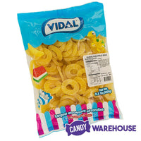 Sugared Gummy Pineapple Rings Candy: 1KG Bag - Candy Warehouse