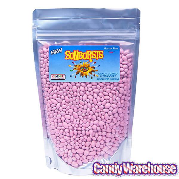 Sunbursts Chocolate Sunflower Seeds - Pink: 1LB Bag - Candy Warehouse