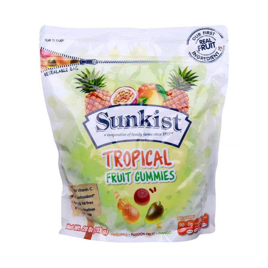 Sunkist® Fruit Gummies - Tropical: 28-Ounce Bag - Candy Warehouse