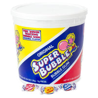 Super Bubble Gum - Original: 300-Piece Tub - Candy Warehouse