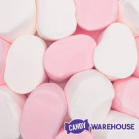 Super Giant Pink & White Marshmallows: 25-Piece Bag - Candy Warehouse