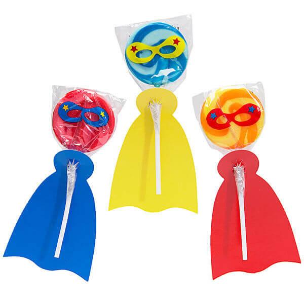 Superhero Lollipops: 12-Piece Box - Candy Warehouse