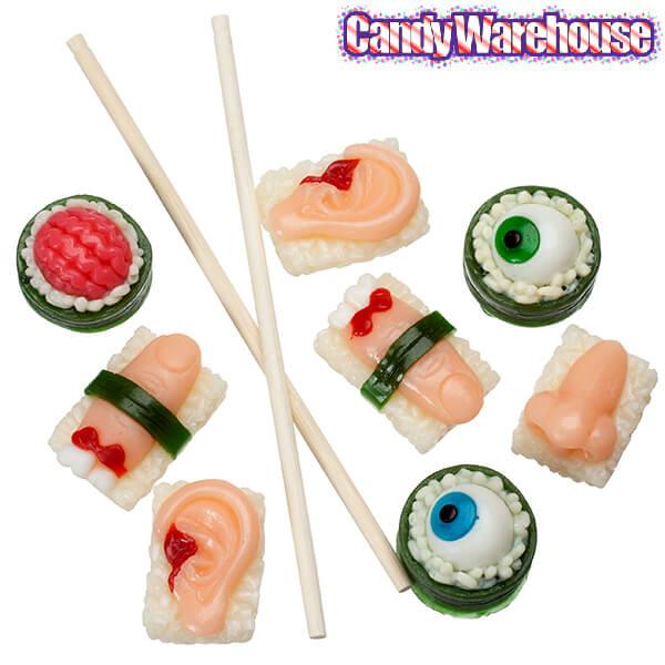Sushi Body Parts Gummy Candy: 8-Piece Pack - Candy Warehouse