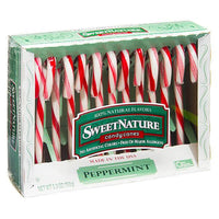 Sweet Nature Candy Canes - Peppermint: 12-Piece Box - Candy Warehouse