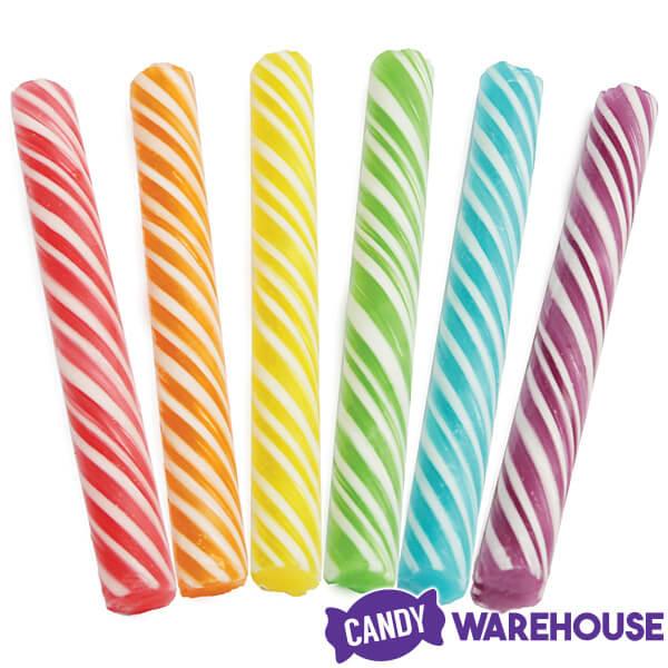 Sweet Spindles Mini Hard Candy Sticks - Assorted: 50-Piece Jar - Candy Warehouse