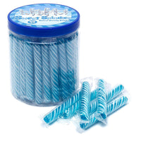 Sweet Spindles Mini Hard Candy Sticks - Blueberry: 50-Piece Jar - Candy Warehouse