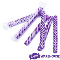 Sweet Spindles Mini Hard Candy Sticks - Grape: 50-Piece Jar - Candy Warehouse
