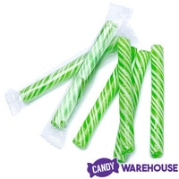Sweet Spindles Mini Hard Candy Sticks - Lime: 50-Piece Jar - Candy Warehouse
