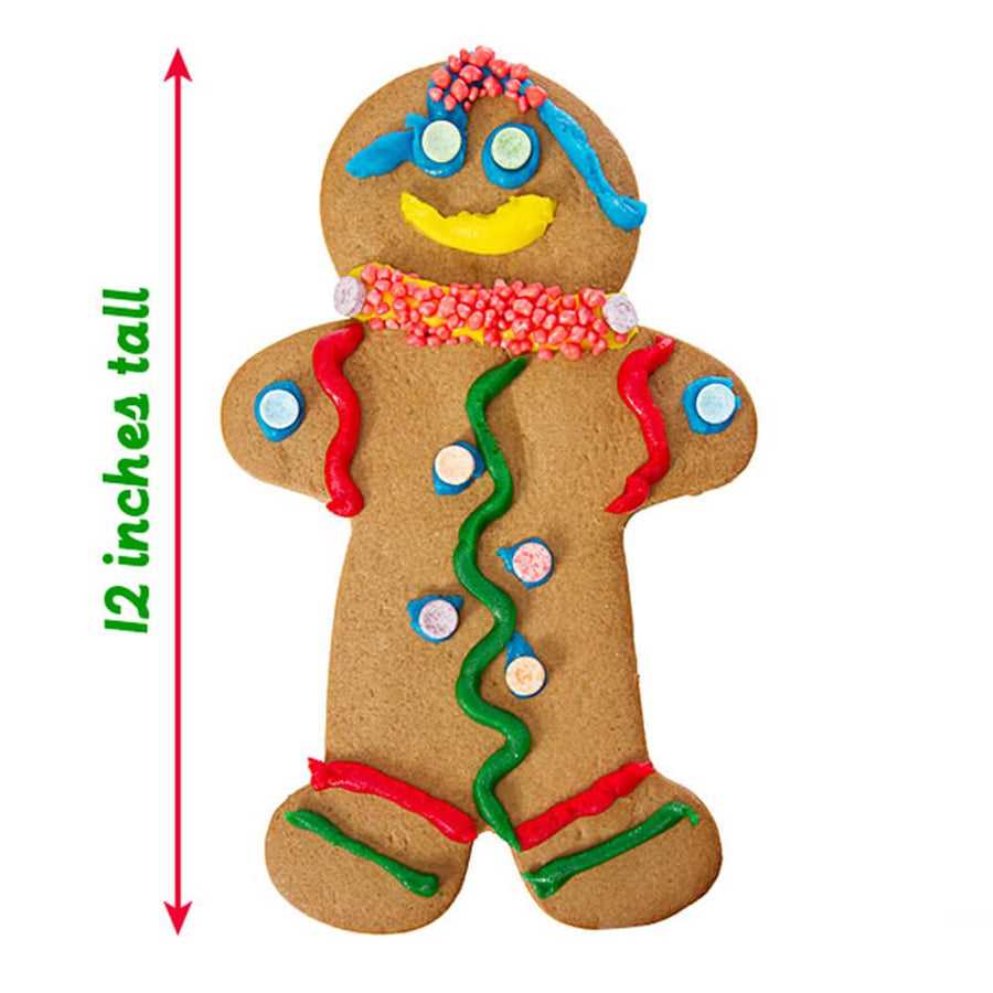 SweeTarts and Nerds Candy Giant Gingerbread Man Gift Box - Candy Warehouse