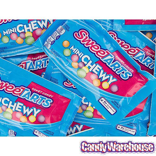 SweeTarts Mini Chewy Candy Packs: 24-Piece Box - Candy Warehouse