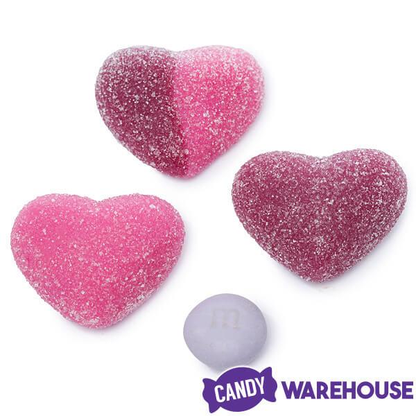 SweeTarts Pink & Purple Hearts Gummies: 11-Ounce Bag - Candy Warehouse