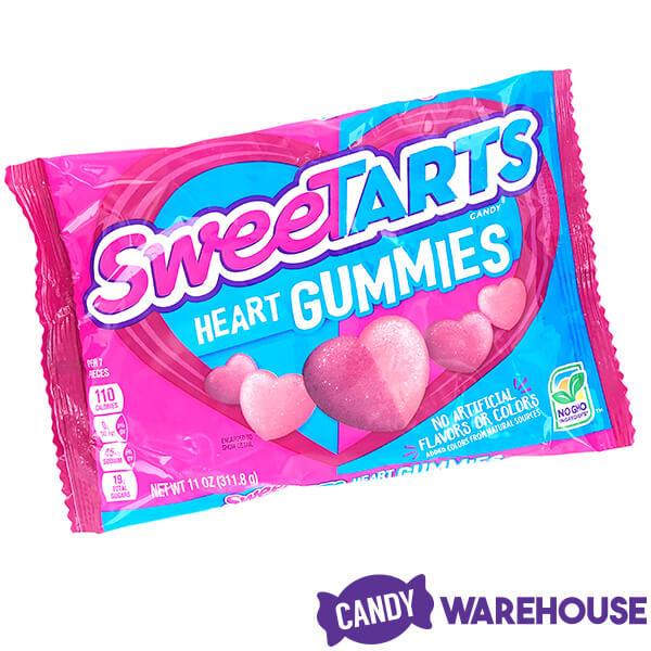 SweeTarts Pink & Purple Hearts Gummies: 11-Ounce Bag - Candy Warehouse