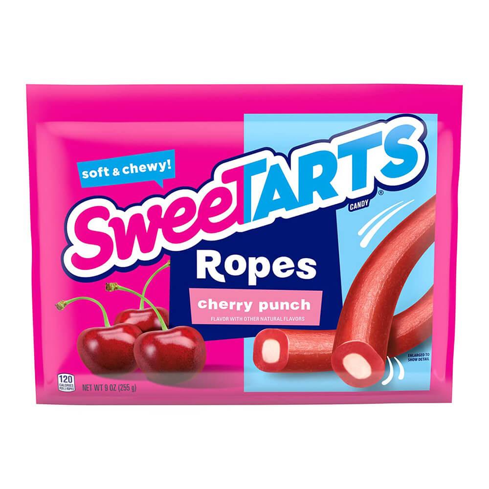 SweeTarts Ropes Candy - Cherry Punch: 9-Ounce Bag - Candy Warehouse