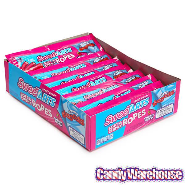 SweeTarts Ropes Candy Packs - Cherry Punch: 24-Piece Box - Candy Warehouse