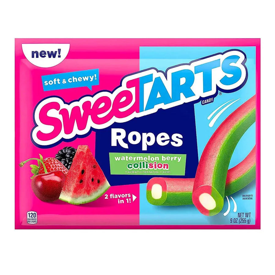 SweeTarts Ropes Candy Watermelon Berry 9Ounce Bag Candy Warehouse