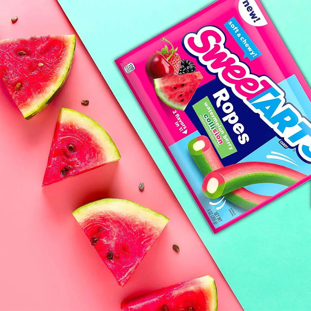 Sweet Time Ropes SweeTarts Ropes Candy - Watermelon Berry: 12-Piece Case – Candy Warehouse