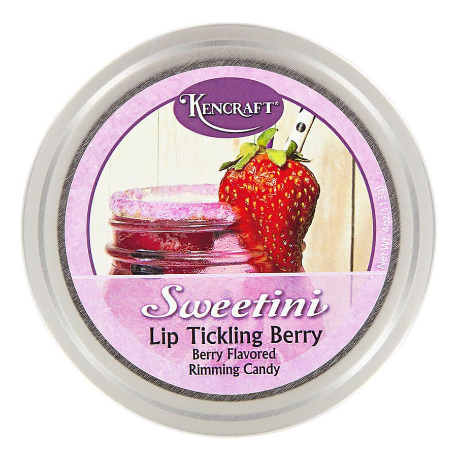 Sweetini Cocktail Rim Sugar - Berry: 4-Ounce Tin - Candy Warehouse