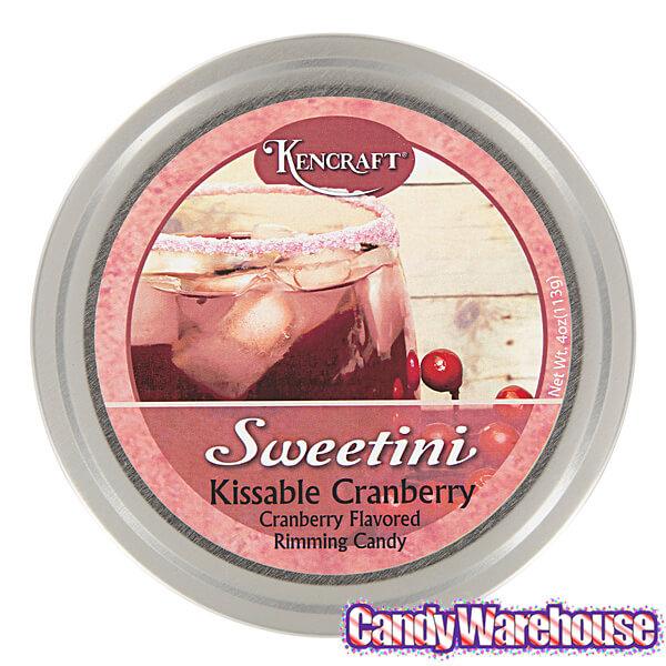 Sweetini Cocktail Rim Sugar - Cranberry: 4-Ounce Tin - Candy Warehouse