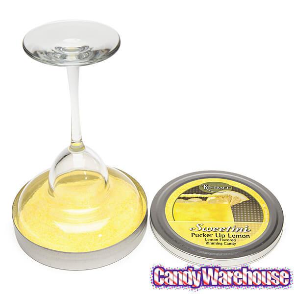 Sweetini Cocktail Rim Sugar - Lemon: 4-Ounce Tin - Candy Warehouse