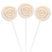 Swipple Pops Petite Swirl Ripple Lollipops - White Pineapple: 60-Piece Tub - Candy Warehouse